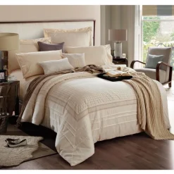 ArteHome Pościel*Pościel bawełniana Marbella premium w beżowym kolorze 160x200 cm