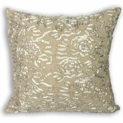 ArteHome Poduszki*Poduszka dekoracyjna przeszyta beżową tasiemką 45x45