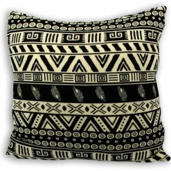 ArteHome Poduszki*Poduszka dekoracyjna w etniczne biało-czarne wzory 45x45