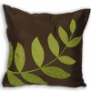 ArteHome Poduszki*Poduszka dekoracyjna z zielonymi motywami roślinnymi 45x45