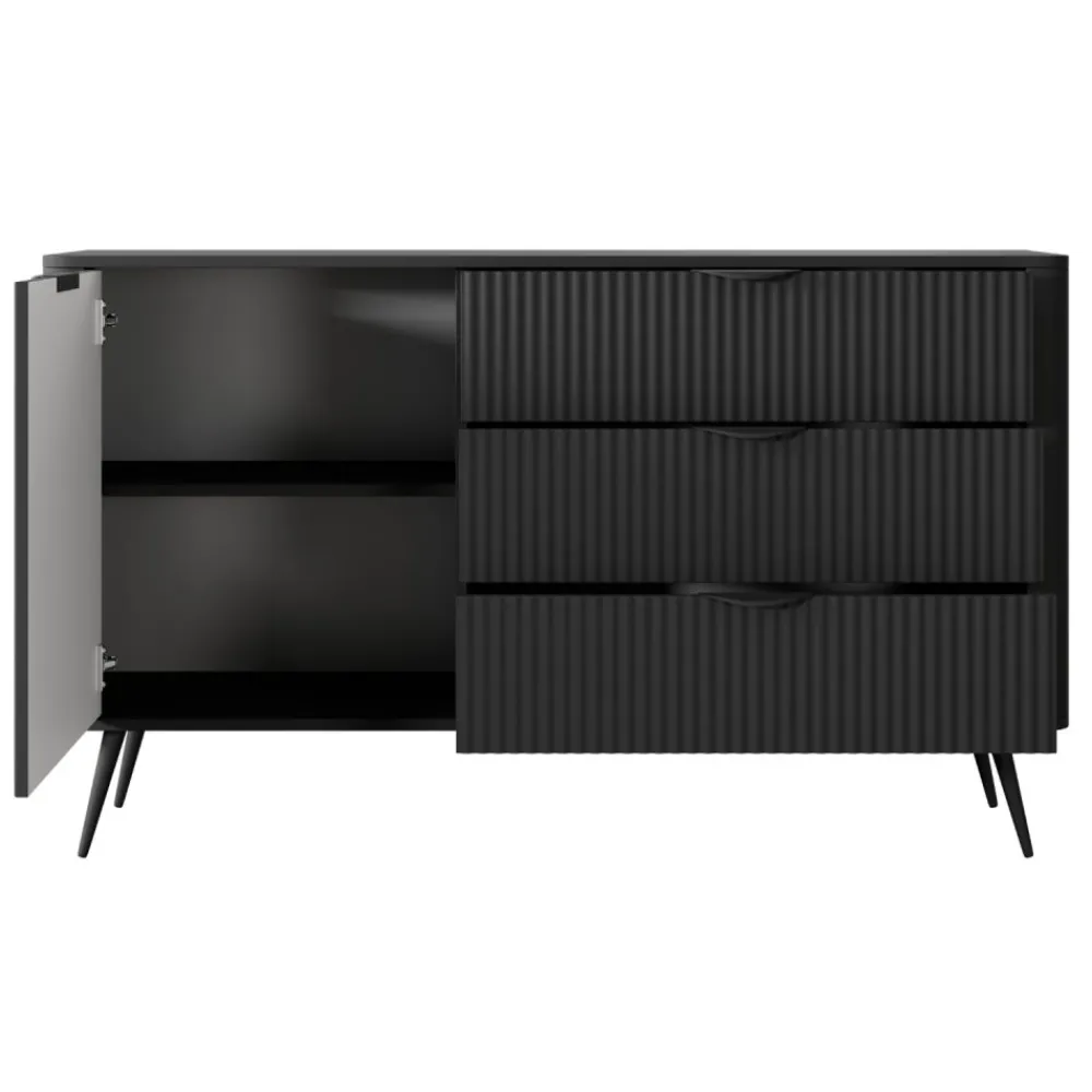 Laski Meble Komody Do Przedpokoju|Komody Młodzieżowe*Praktyczna komoda z szufladami i szafką Lante 138 1D3S