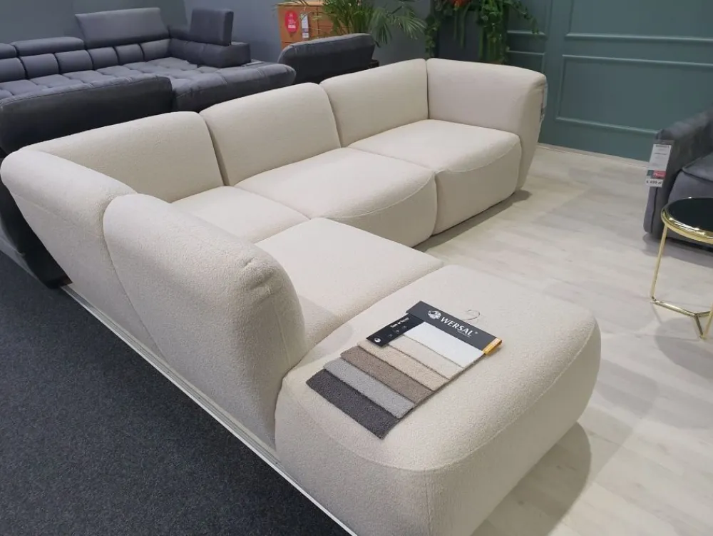 Wersal Narożniki Do Salonu|Narożniki*Prosty nowoczesny narożnik L beżowy Candelo Now or Never 03