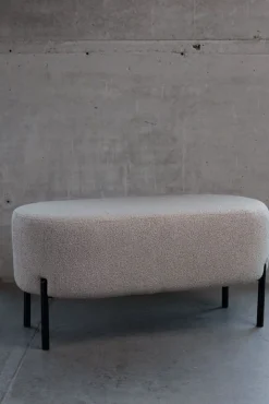 Hauss Pufy Do Przedpokoju|Pufy Do Sypialni*Pufa do toaletki brązowa Delice II