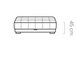 Wersal Pufy*Pufa pikowana z pojemnikiem Campo