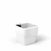ArteHome Doniczki I Osłonki*Quadra reprezentacyjna donica w kolorze białym z wkładem nawadniającym 28x28x26