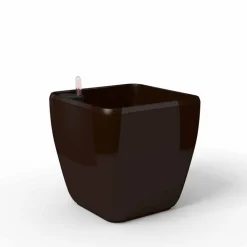 ArteHome Doniczki I Osłonki*Quadra reprezentacyjna donica w kolorze mocha z wkładem nawadniającym 45x45x42