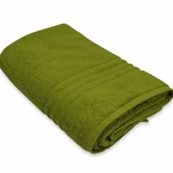 ArteHome Ręczniki*Ręcznik frotte 100x150cm 100% bawełna zielony ozdobiony tasiemką