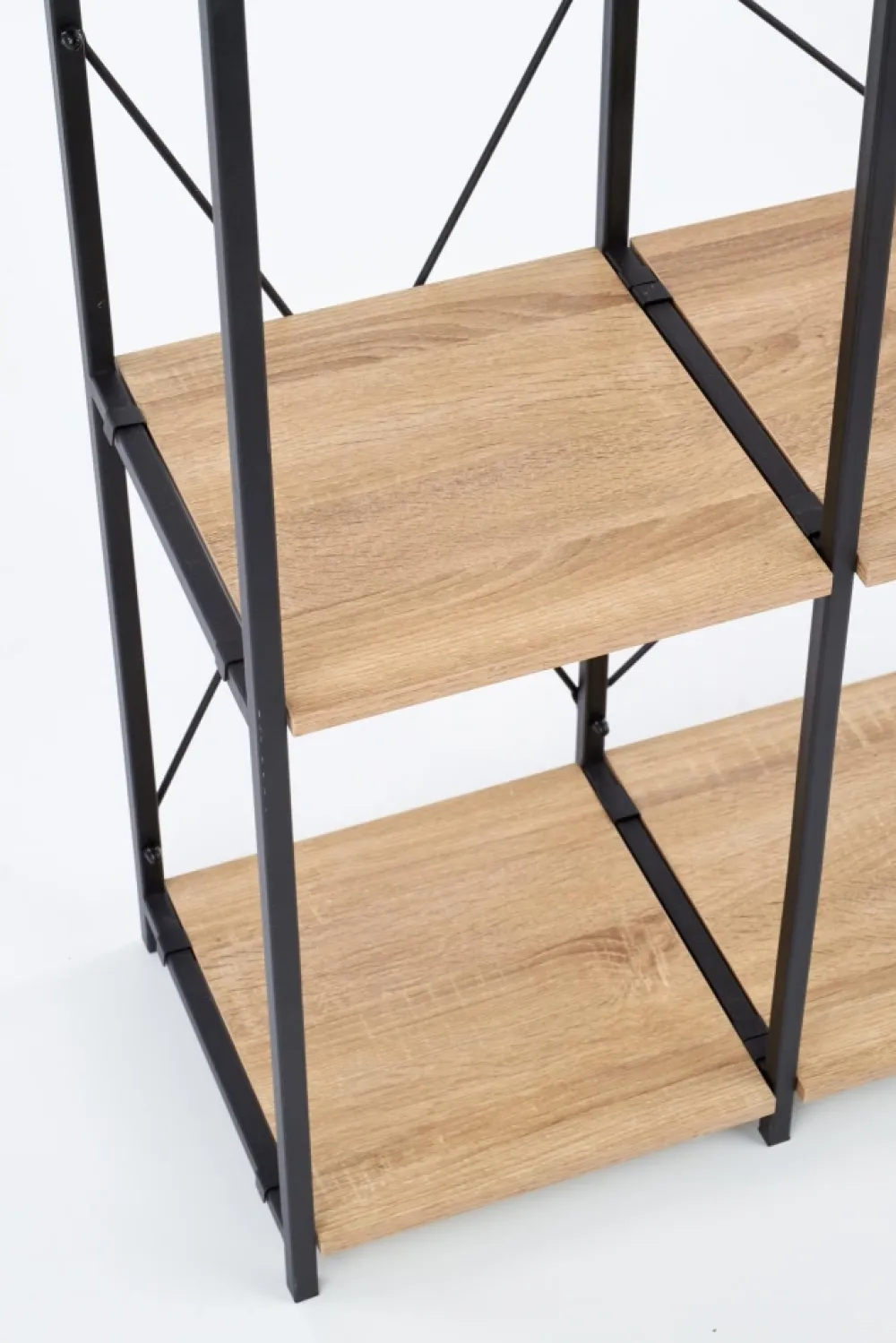 Halmar Szafki I Regały*REG19 regał dąb sonoma / czarny (1p=1szt)1 sztuka
