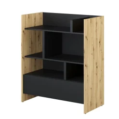 Lenart Tapczany|Nadstawki Do Półkotapczanu*REGAŁ BC-25 DO PÓŁKOTAPCZANU CZARNY / DĄB ARTISAN 92x108 BED CONCEPT