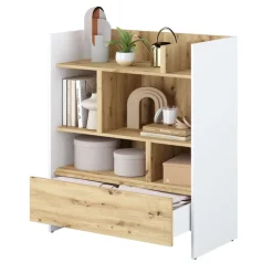 Lenart Tapczany|Nadstawki Do Półkotapczanu*REGAŁ BC-25 DO PÓŁKOTAPCZANU DĄB ARTISAN / BIAŁY 92x108 BED CONCEPT