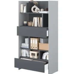 Lenart Tapczany|Nadstawki Do Półkotapczanu*REGAŁ BC-28 DO PÓŁKOTAPCZANU GRAFITOWY / SZARY 92x178 BED CONCEPT