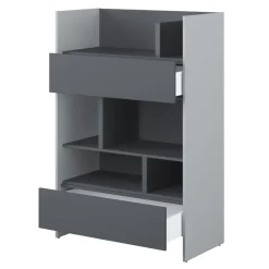 Lenart Tapczany|Nadstawki Do Półkotapczanu*REGAŁ BC-26 DO PÓŁKOTAPCZANU GRAFITOWY / SZARY 92x138 BED CONCEPT