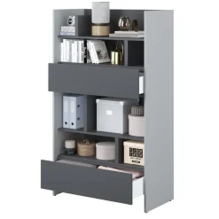 Lenart Tapczany|Nadstawki Do Półkotapczanu*REGAŁ BC-27 DO PÓŁKOTAPCZANU GRAFITOWY / SZARY 92x158 BED CONCEPT