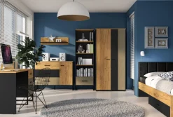 ML Meble Szafki I Regały*Regał młodzieżowy Colt 04 z otwartymi półkami 2D1S