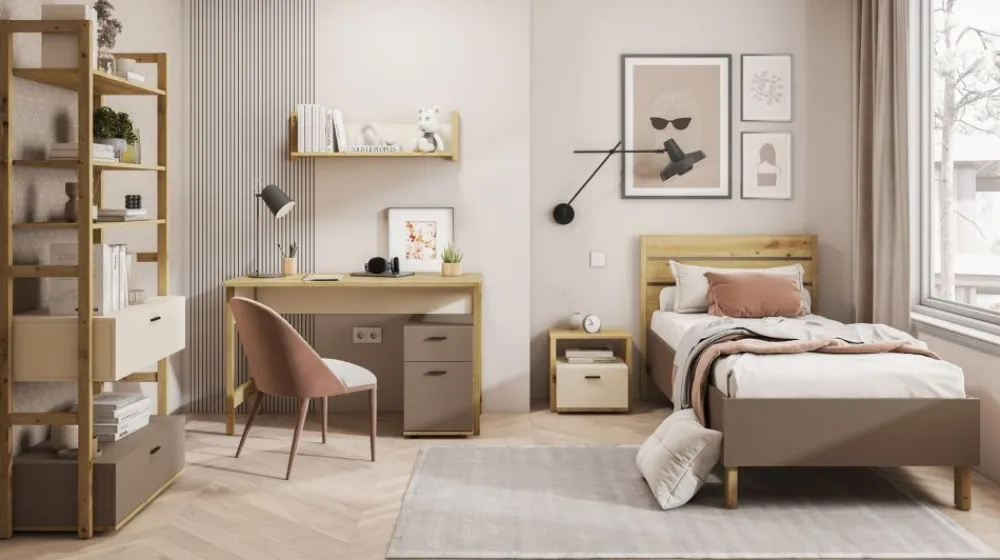 Dzieci Lenart Szafki I Regały Do Pokoju Młodzieżowego|Szafki I Regały Do Pokoju Dziecięcego*Regał młodzieżowy z szufladami Lenny LY-02