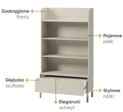 Dzieci Lenart Szafki I Regały Do Pokoju Młodzieżowego|Szafki I Regały Do Pokoju Dziecięcego*Regał młodzieżowyi Harmony HR-02