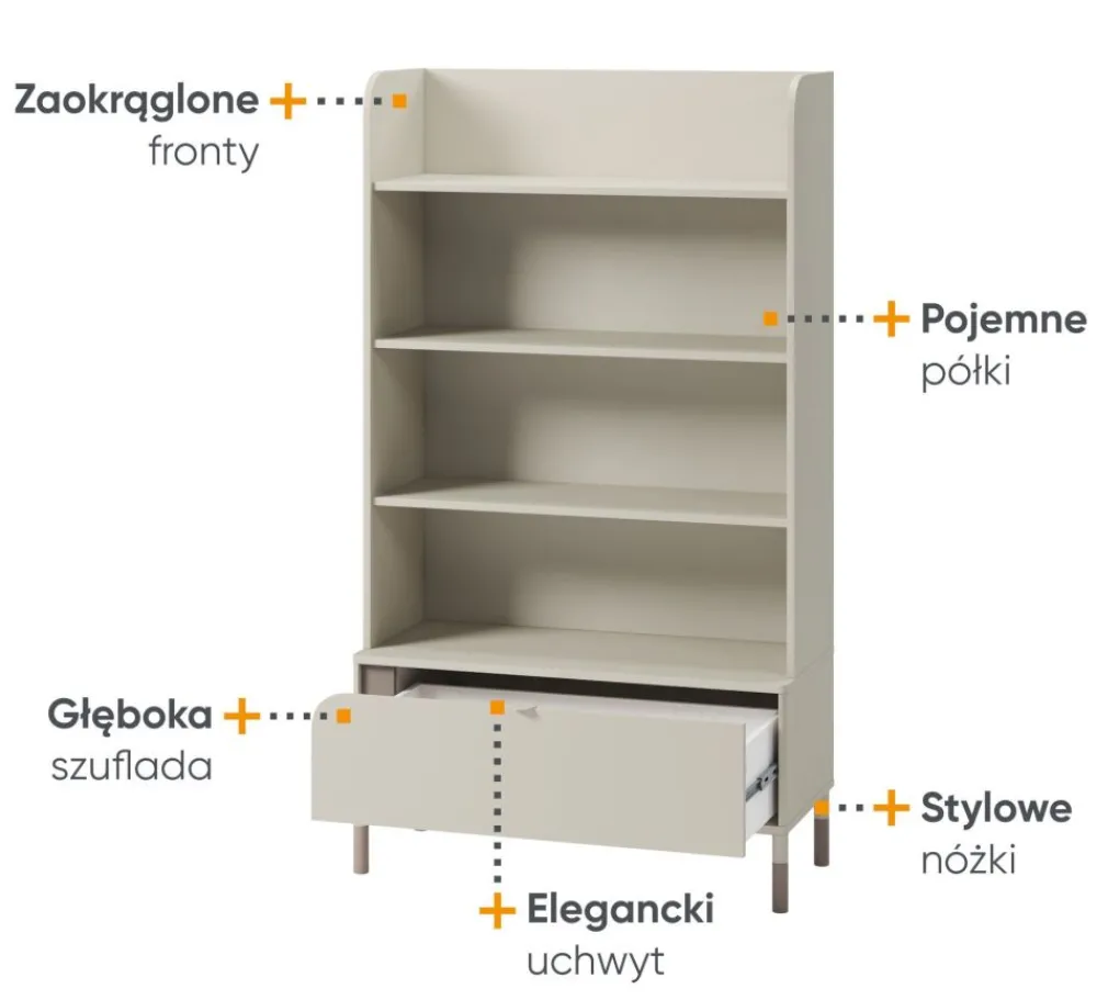 Dzieci Lenart Szafki I Regały Do Pokoju Młodzieżowego|Szafki I Regały Do Pokoju Dziecięcego*Regał młodzieżowyi Harmony HR-02