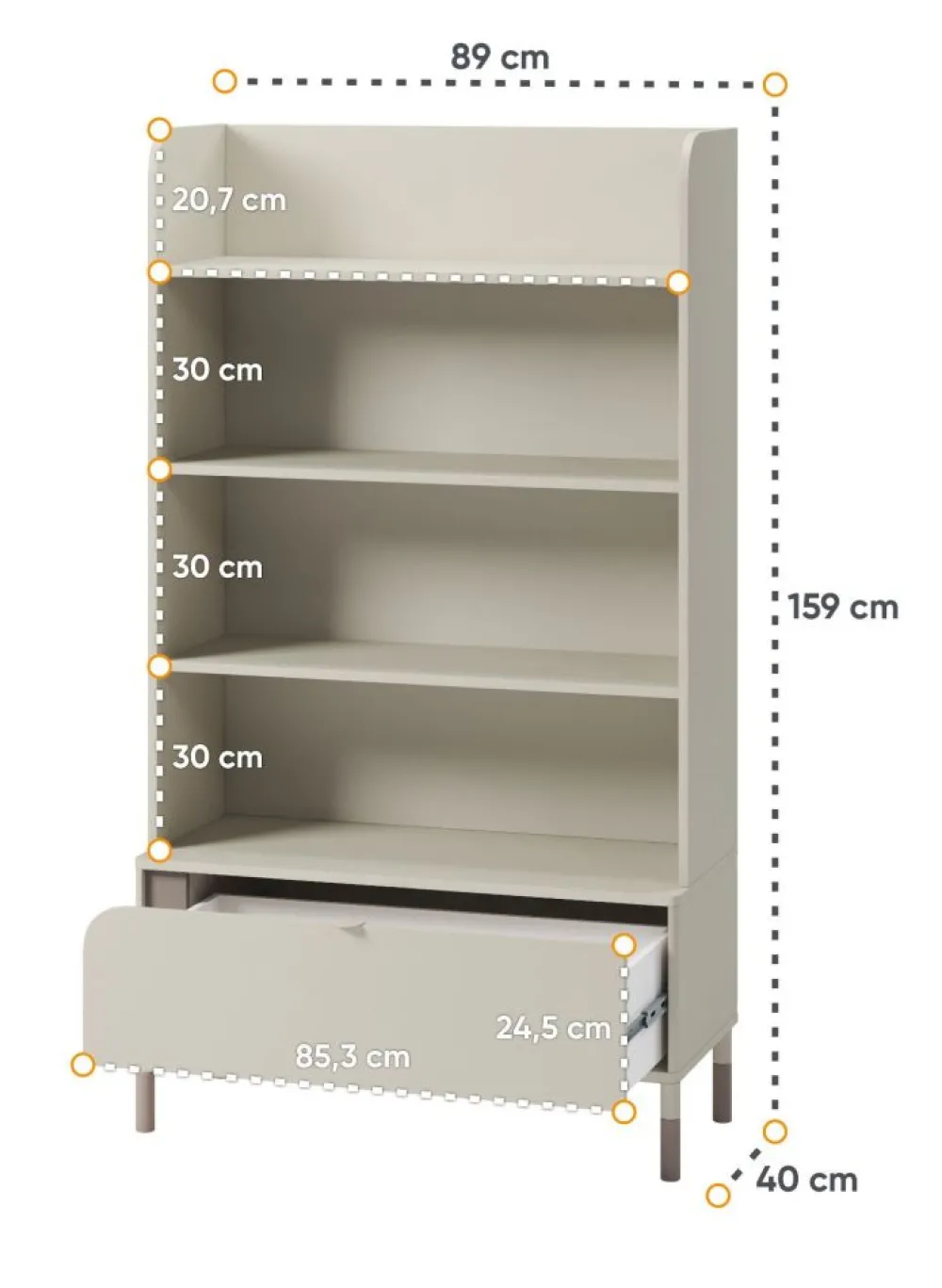 Dzieci Lenart Szafki I Regały Do Pokoju Młodzieżowego|Szafki I Regały Do Pokoju Dziecięcego*Regał młodzieżowyi Harmony HR-02