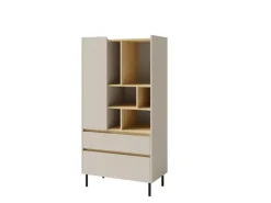 Meblar Szafki I Regały Do Pokoju Młodzieżowego|Regały Do Pokoju Młodzieżowego*Regał otwarty z szufladami i szafką do pokoju Luca LC6 beż piaskowy