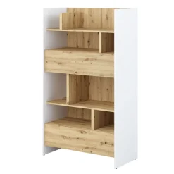 Lenart Tapczany|Nadstawki Do Półkotapczanu*REGAŁ Z SZUFLADAMI BC-27 DO PÓŁKOTAPCZANU DĄB ARTISAN / BIAŁY 92x158 BED CONCEPT