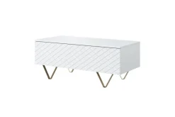 Bogart Stoliki Kawowe I Ławy*SCALIA ŁAWA 120 2K - biały mat / złote nogi