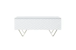 Bogart Stoliki Kawowe I Ławy*SCALIA ŁAWA 120 2K - biały mat / złote nogi