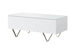 Bogart Stoliki Kawowe I Ławy*SCALIA ŁAWA 120 2K - biały mat / złote nogi