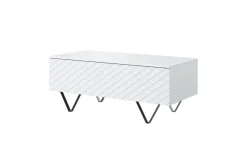 Bogart Stoliki Kawowe I Ławy*SCALIA ŁAWA 120 2K - biały mat / czarne nogi