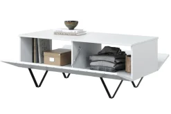 Bogart Stoliki Kawowe I Ławy*SCALIA ŁAWA 120 2K - biały mat / czarne nogi