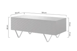Bogart Stoliki Kawowe I Ławy*SCALIA ŁAWA 120 2K - labrador / złote nogi