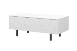 Bogart Stoliki Kawowe I Ławy*SCALIA II ŁAWA 120 2K - biały mat / czarne nogi