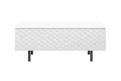 Bogart Stoliki Kawowe I Ławy*SCALIA II ŁAWA 120 2K - biały mat / czarne nogi