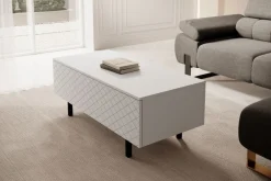 Bogart Stoliki Kawowe I Ławy*SCALIA II ŁAWA 120 2K - biały mat / czarne nogi