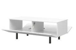 Bogart Stoliki Kawowe I Ławy*SCALIA II ŁAWA 120 2K - biały mat / czarne nogi