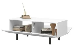 Bogart Stoliki Kawowe I Ławy*SCALIA II ŁAWA 120 2K - biały mat / czarne nogi