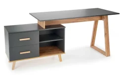 Halmar Biurka*SERGIO XL biurko antracyt / d.wotan (2p=1szt)1 sztuka