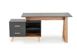 Halmar Biurka*SERGIO XL biurko antracyt / d.wotan (2p=1szt)1 sztuka