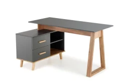 Halmar Biurka*SERGIO XL biurko antracyt / d.wotan (2p=1szt)1 sztuka