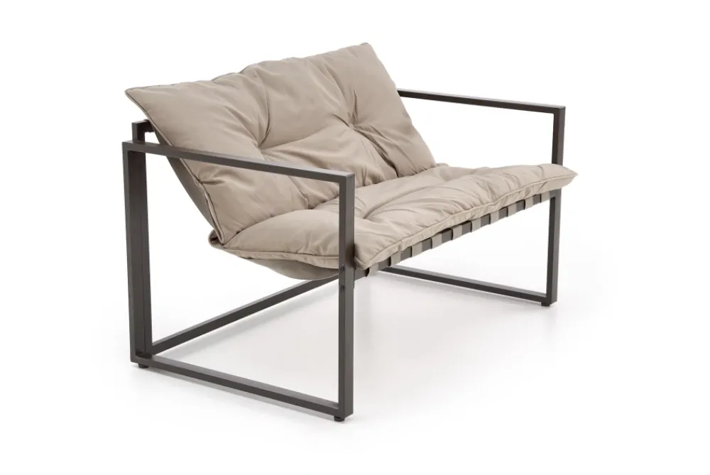 Halmar Meble Ogrodowe*SHARK zestaw ogrodowy ( sofa + fotel 2x + ława ), ciemny brąz / cappuccino (1p=1szt)1 sztuka