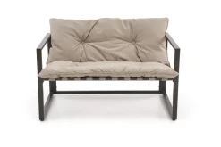 Halmar Meble Ogrodowe*SHARK zestaw ogrodowy ( sofa + fotel 2x + ława ), ciemny brąz / cappuccino (1p=1szt)1 sztuka