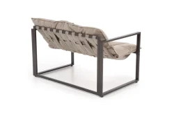 Halmar Meble Ogrodowe*SHARK zestaw ogrodowy ( sofa + fotel 2x + ława ), ciemny brąz / cappuccino (1p=1szt)1 sztuka