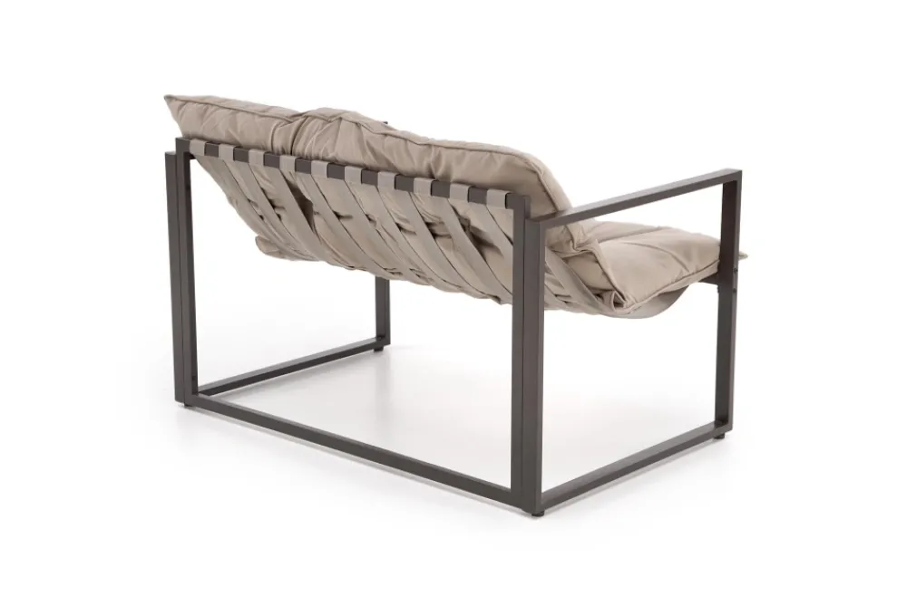 Halmar Meble Ogrodowe*SHARK zestaw ogrodowy ( sofa + fotel 2x + ława ), ciemny brąz / cappuccino (1p=1szt)1 sztuka