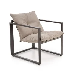 Halmar Meble Ogrodowe*SHARK zestaw ogrodowy ( sofa + fotel 2x + ława ), ciemny brąz / cappuccino (1p=1szt)1 sztuka