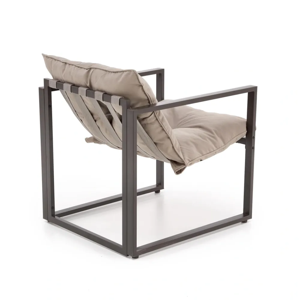 Halmar Meble Ogrodowe*SHARK zestaw ogrodowy ( sofa + fotel 2x + ława ), ciemny brąz / cappuccino (1p=1szt)1 sztuka