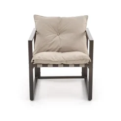 Halmar Meble Ogrodowe*SHARK zestaw ogrodowy ( sofa + fotel 2x + ława ), ciemny brąz / cappuccino (1p=1szt)1 sztuka