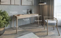 Lenart Biurka Do Biura|Biurka Do Pokoju Młodzieżowego*Skandynawskie biurko z szufladami MATCH MK-01