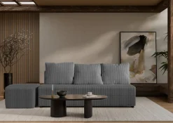 Hauss Sofy Trzyosobowe|Sofy Rozkładane*Sofa rozkładana z poduszkami Vero szara Tilia 90