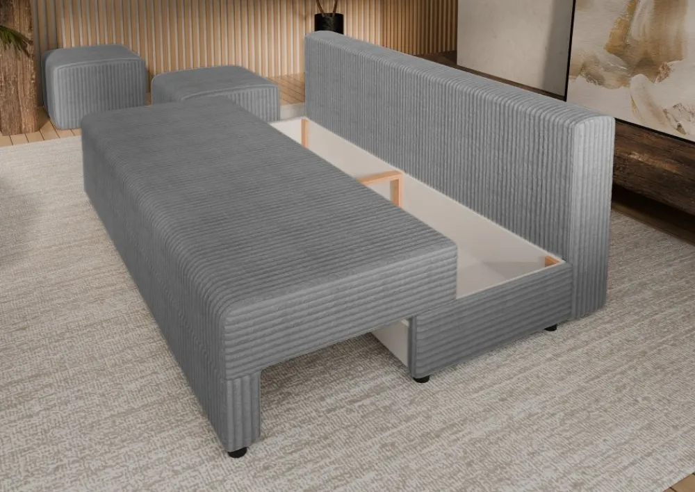 Hauss Sofy Trzyosobowe|Sofy Rozkładane*Sofa rozkładana z poduszkami Vero szara Tilia 90