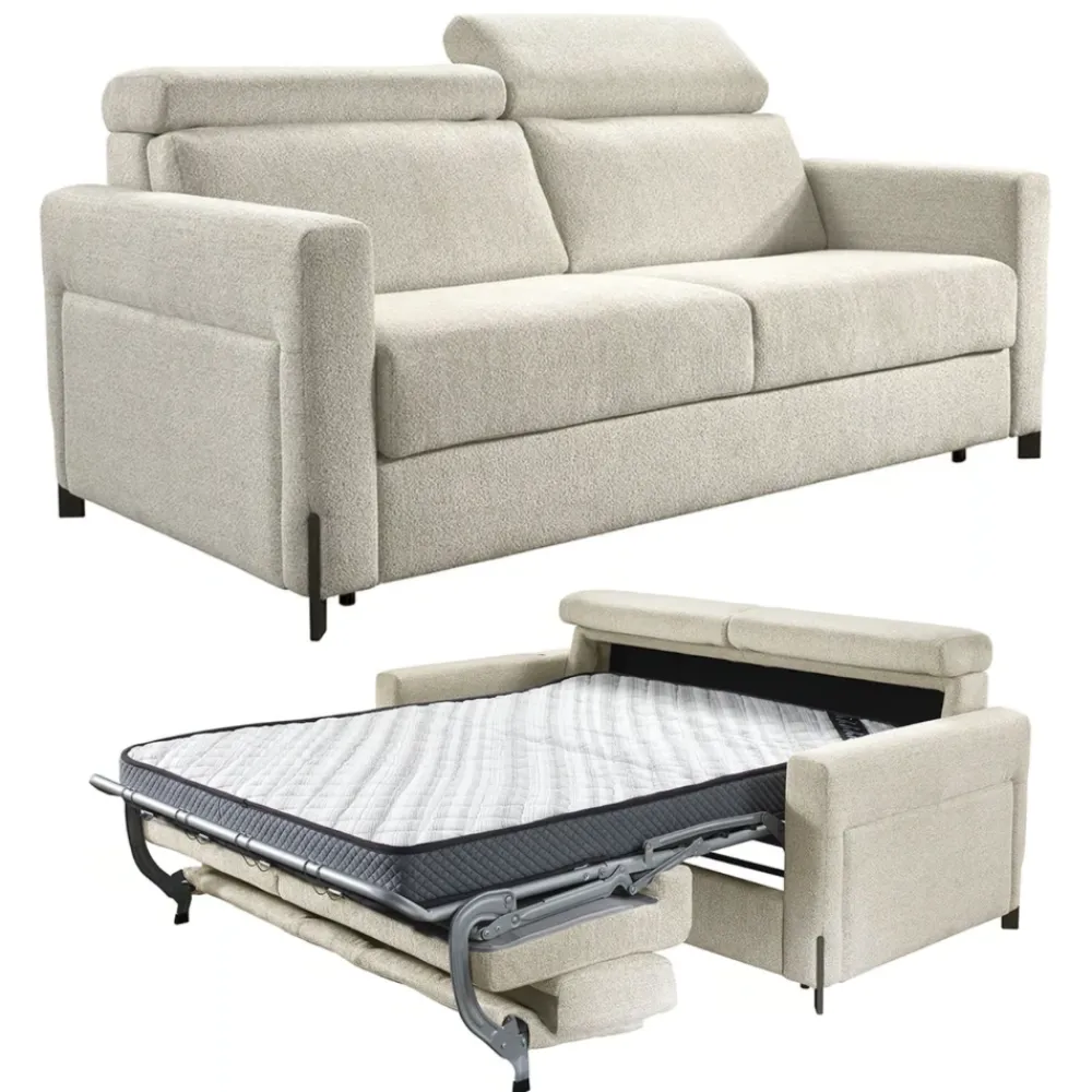 Libro Kanapy I Sofy Do Salonu|Sofy Dwuosobowe*Sofa rozkładana ze stelażem włoskim i ruchomymi zagłówkami Elite