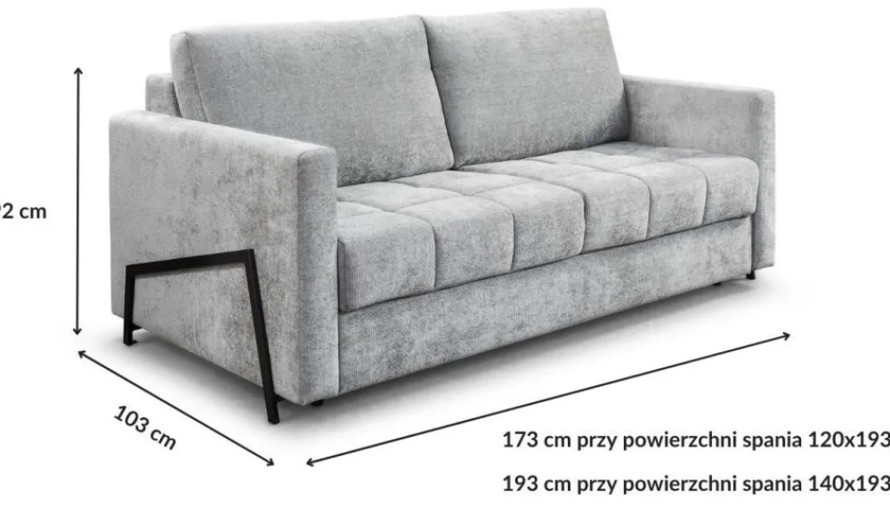 Libro Kanapy I Sofy Do Salonu|Sofy Dwuosobowe*Sofa rozkładana ze stelażem włoskim i materacem Angel aphrodite 21